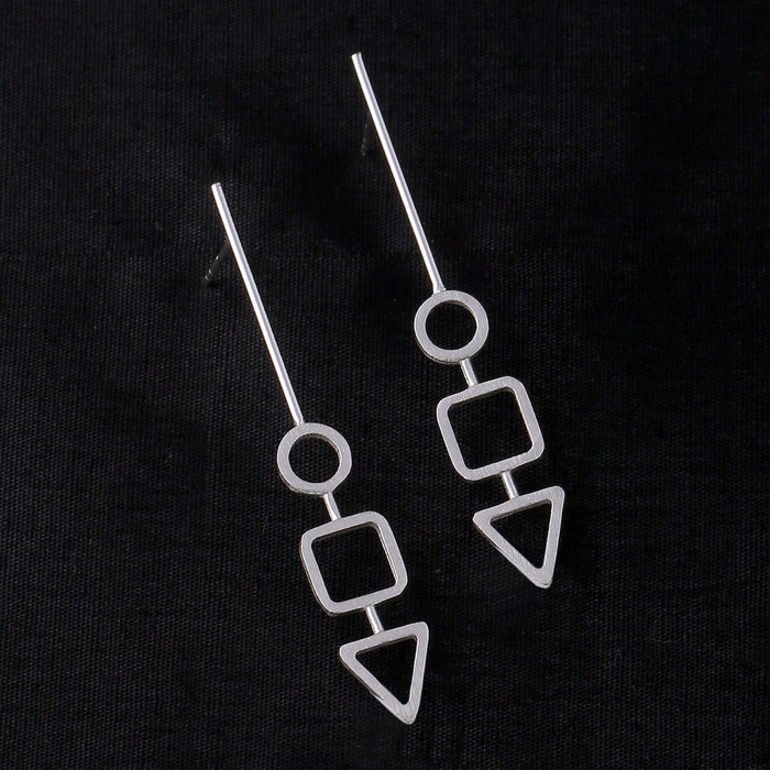 Linear Earrings - Silver