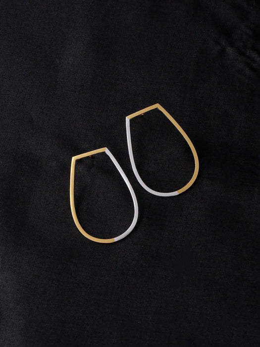 Sunken Earrings - Gold/Silver