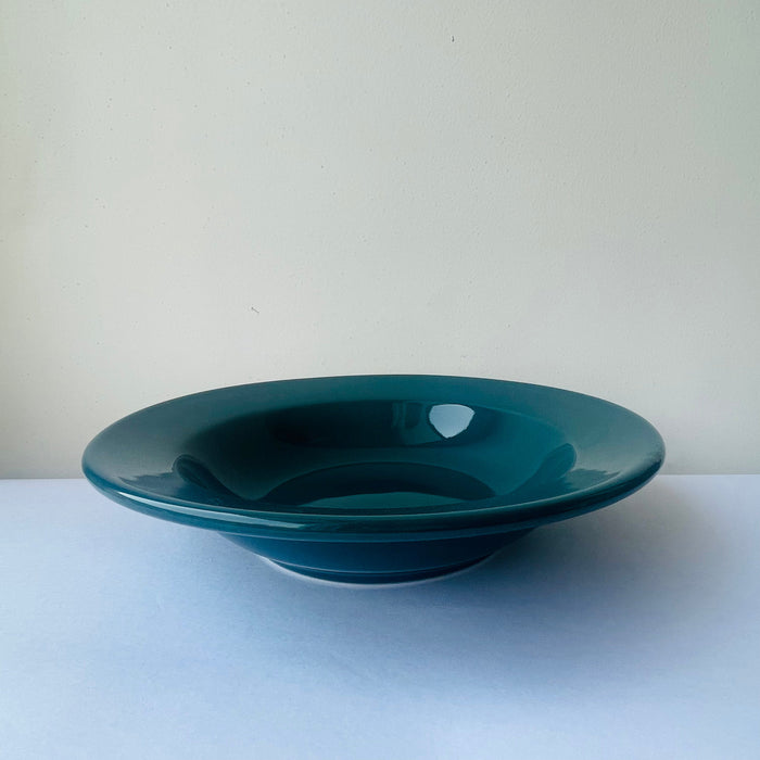 Ceramic Deep Green Pasta Plate