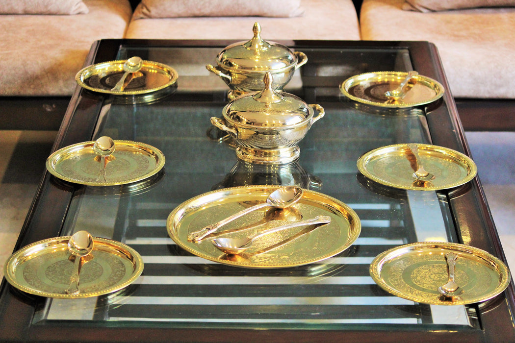 Brass Dinner Set