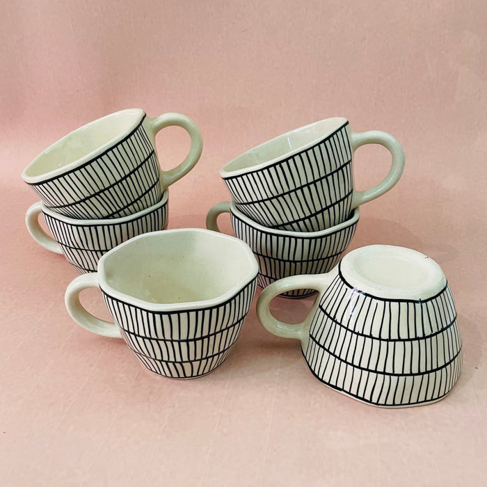 Ceramic The Black Striped Cup