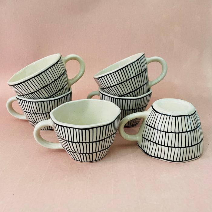 Ceramic The Black Striped Cup