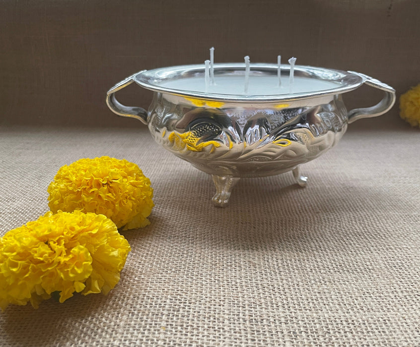 The Ceremonial Silver-Coated Candle