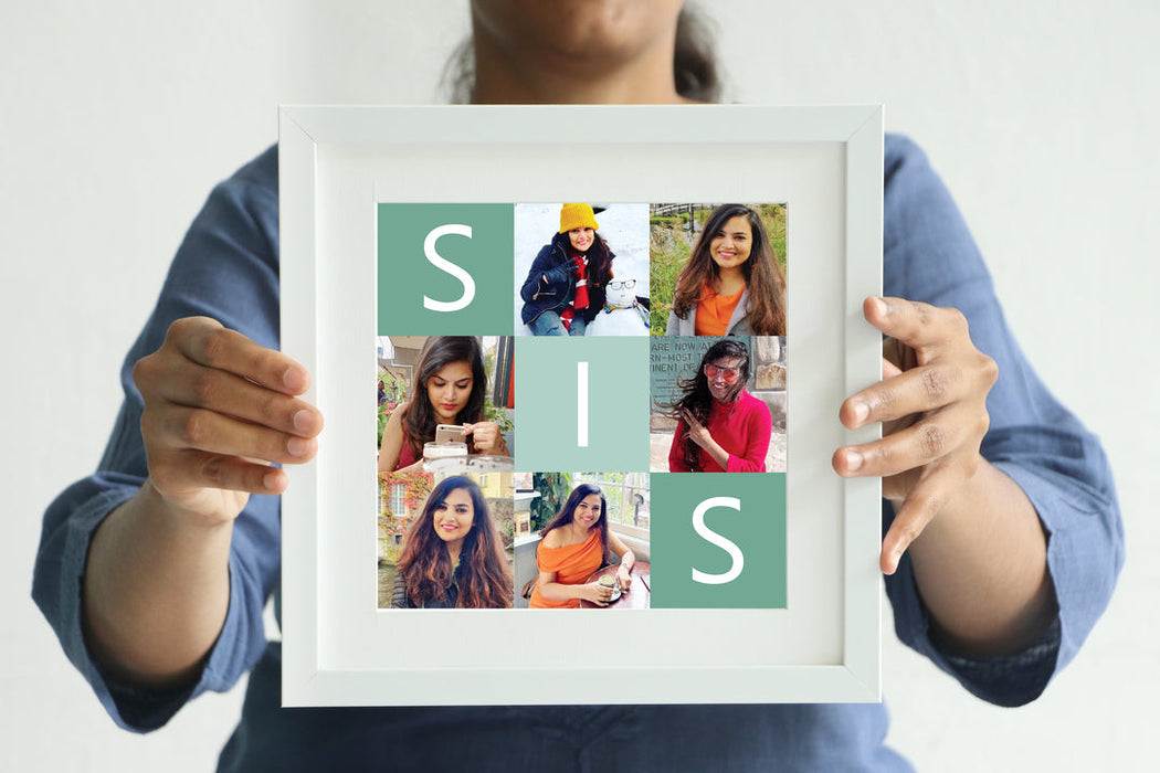 Mosaic Frame for Sis - With Glass