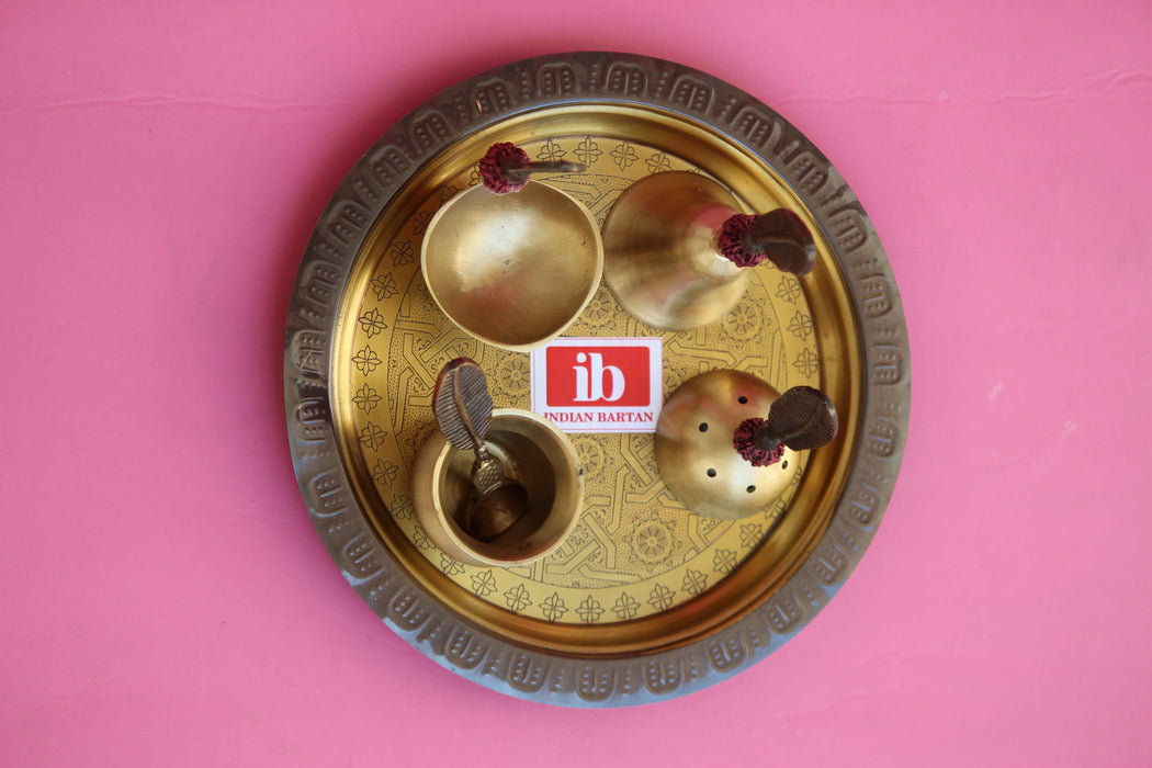 Fancy Brass Pooja Thali