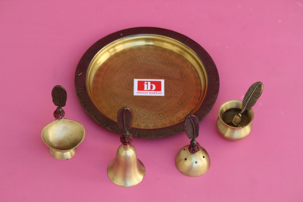 Fancy Brass Pooja Thali