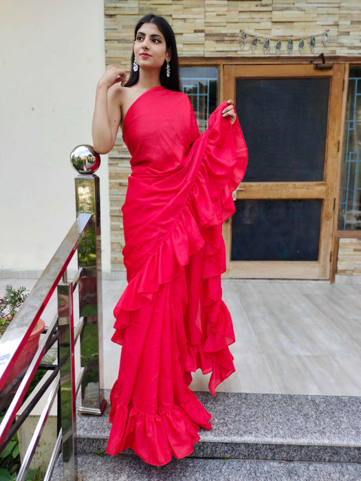 Rylie Ruffle Saree