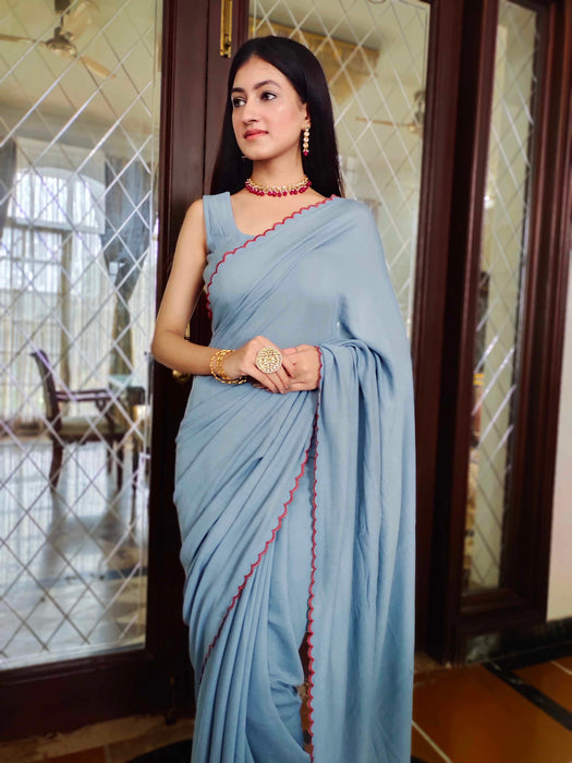 Misty Cove Saree