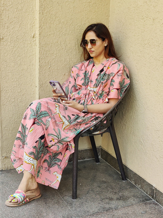 Jungle Joy Kaftan- Peach