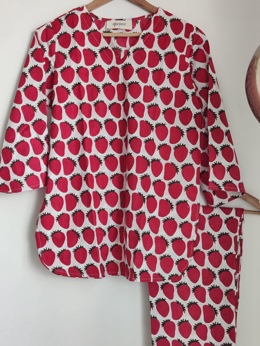 Strawberry Sundae Pj set (with matching scrunchy)