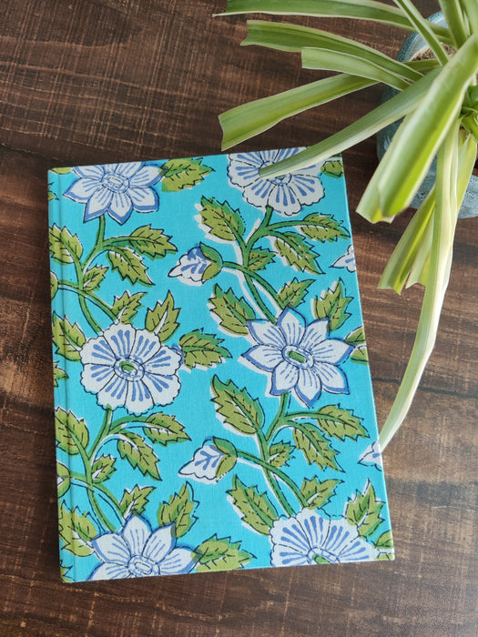 Blue Floral Journal