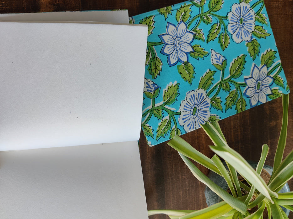 Blue Floral Journal