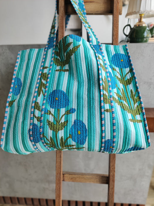 Tulip Tales Tote bag (Blue)