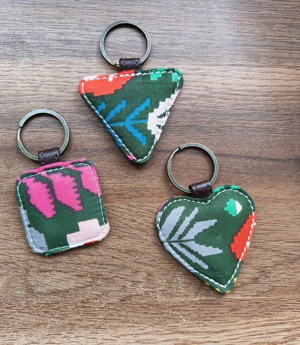 Floral Party Keychain Trio