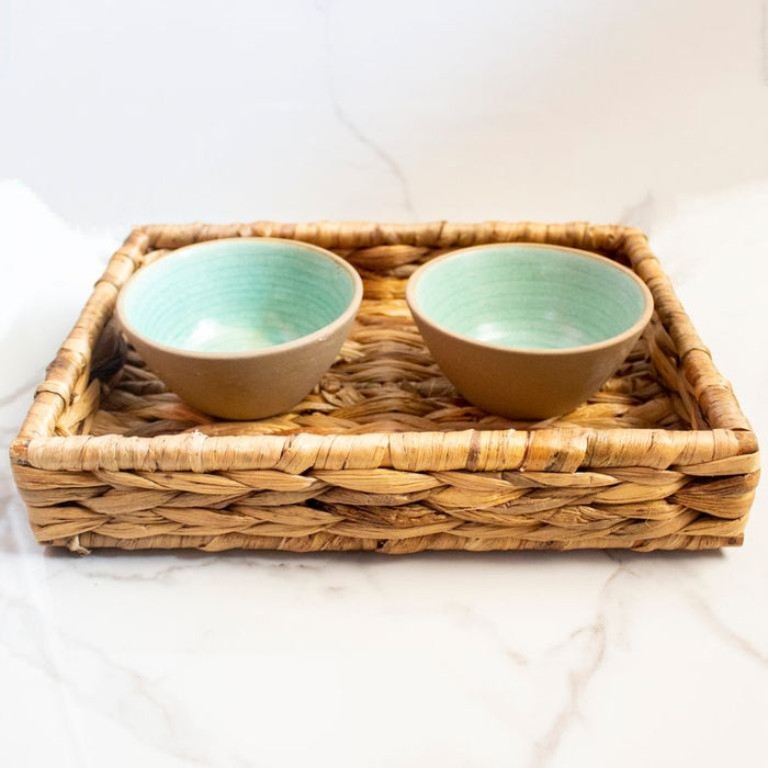 Handcrafted Quadrangle Tray