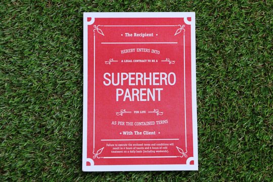 SuperHero Parent Contract