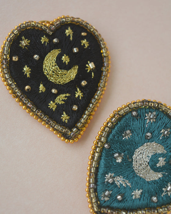 Starry Night Brooch - Black