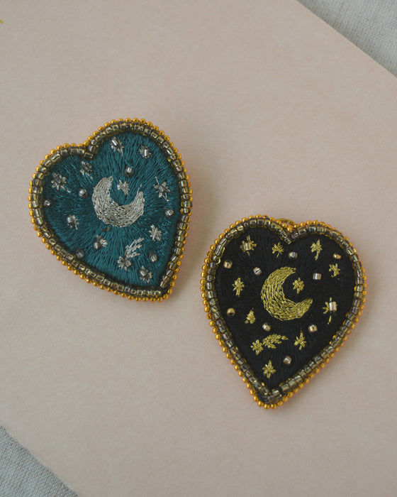 Starry Night Brooch - Black