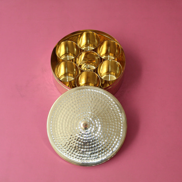 Brass Masala Daani / Spice Box