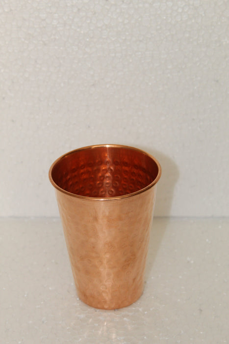 Hammered Copper Glass