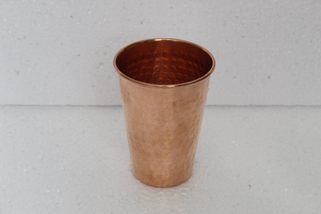 Hammered Copper Glass