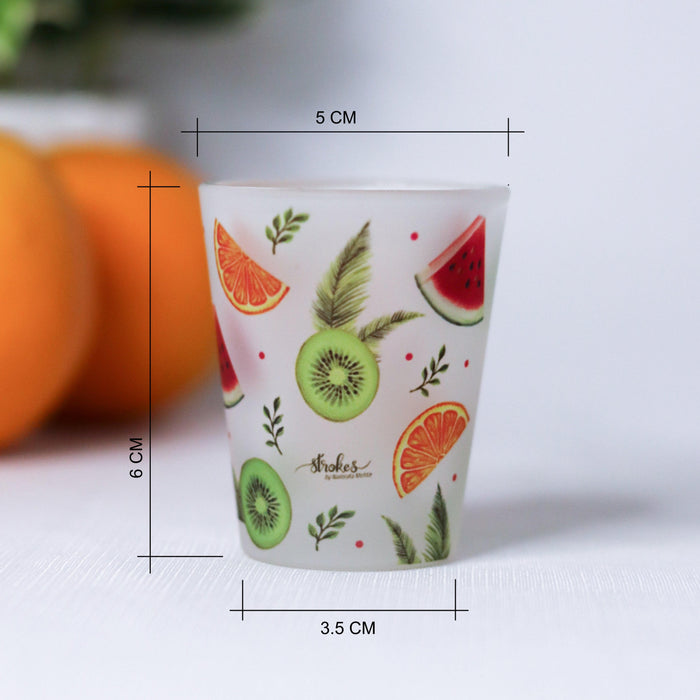 Fruit Fest Frosted Shot Glasses - Strokes by Namrata Mehta