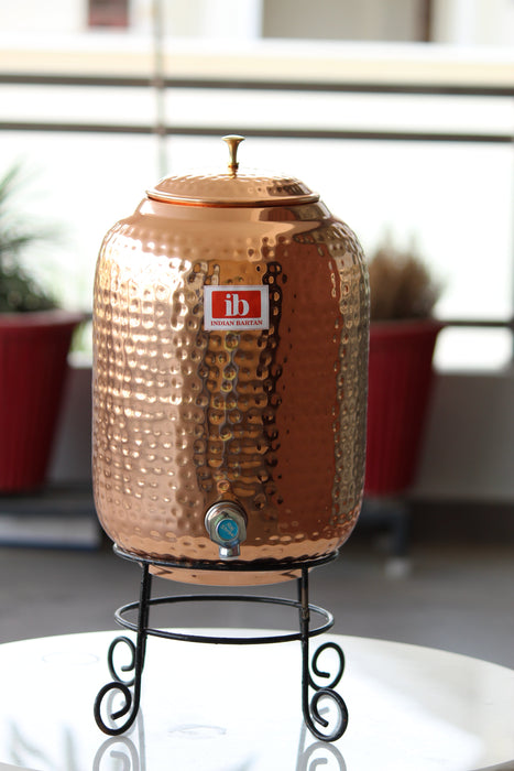 Copper Water Dispenser Hammered