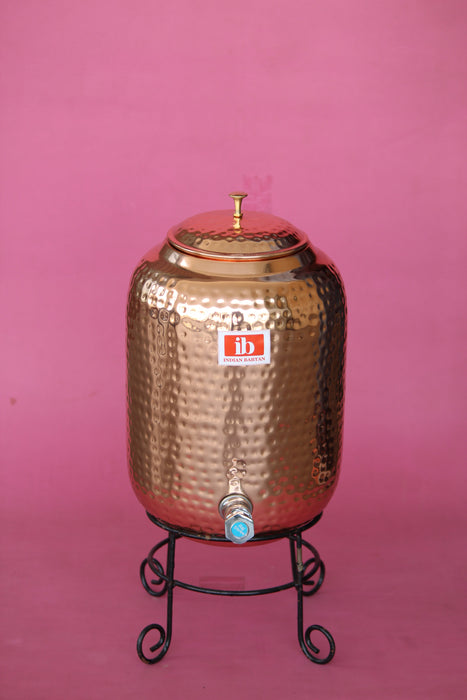 Copper Water Dispenser Hammered