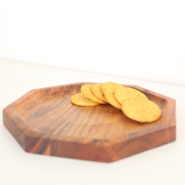 Wooden The Octagonal Platter