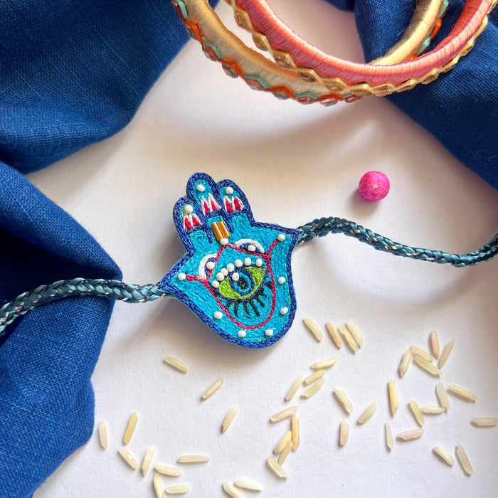 Hamsa Beaded Rakhi