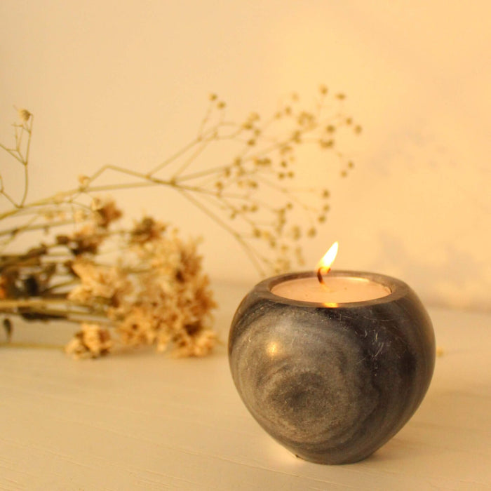 Elongated Concave Tealight Holder