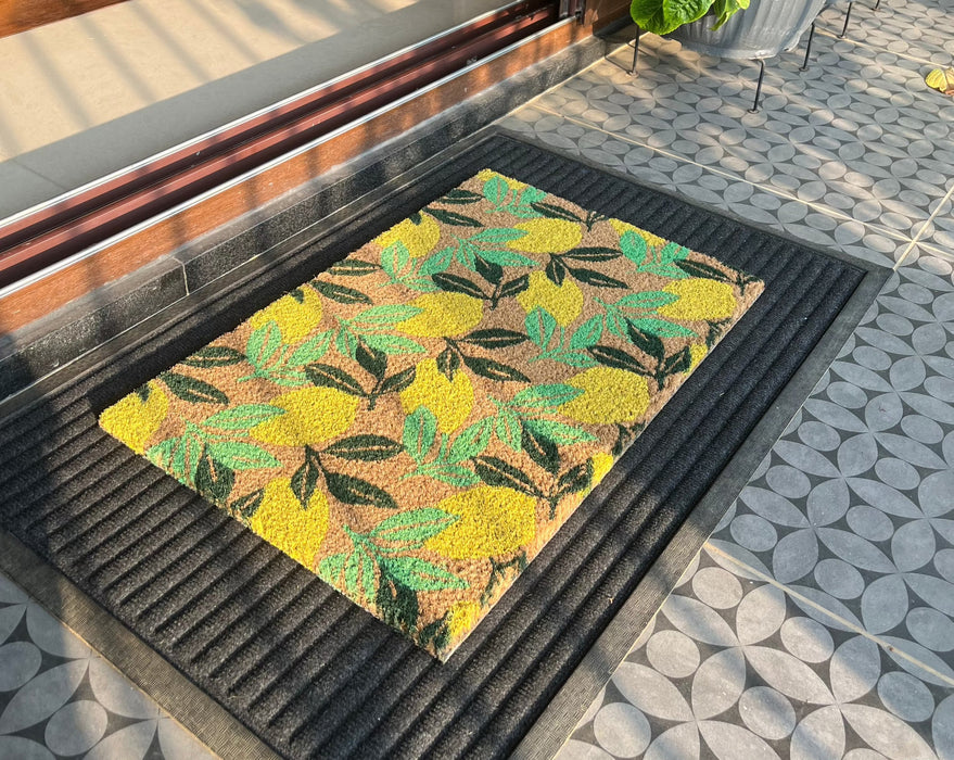 Lemon Tropical Coir Mat