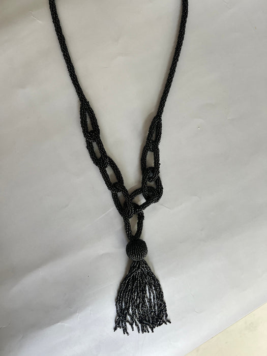 Black Long Necklace