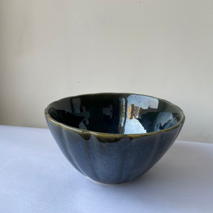 Ceramic Deep Green Serving Bowl