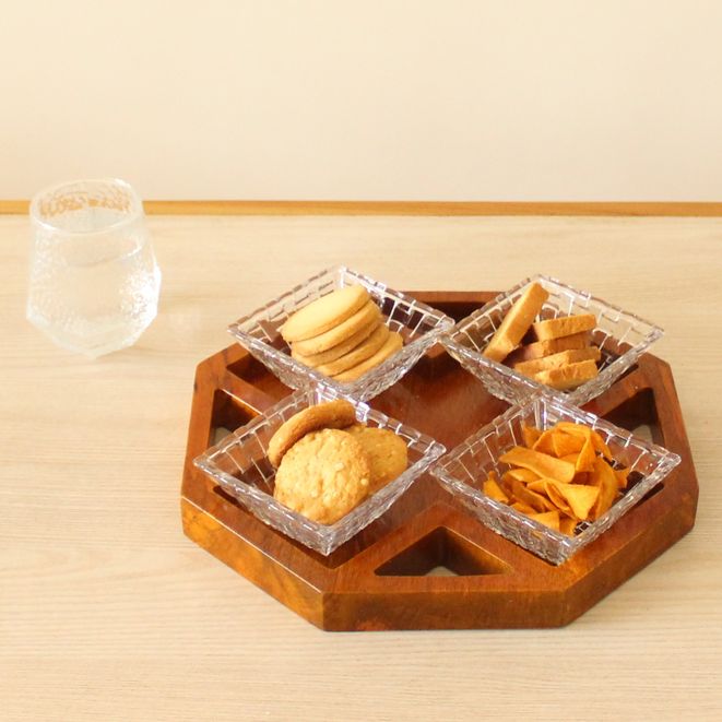 Wooden Octagonal Platter and Tray 2.0