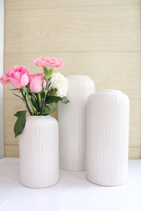 Ceramic The Bonjour Vase Set (Set Of 3)