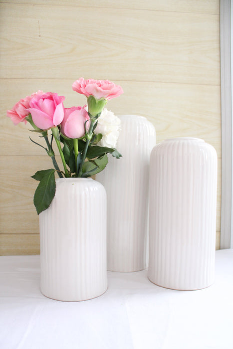 Ceramic The Bonjour Vase Set (Set Of 3)