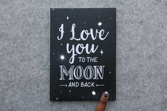 Moon and Back Card