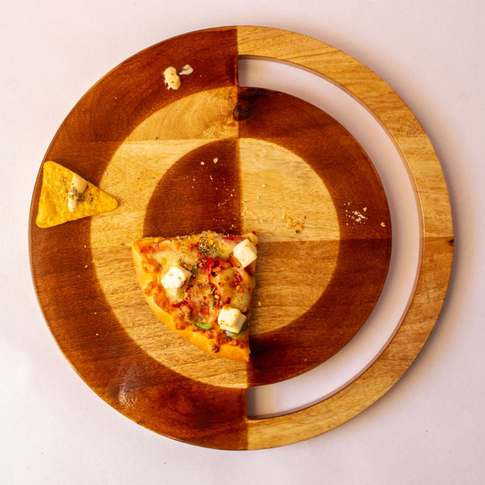 Wooden Two-Hued Mango Wood Cheese Platter