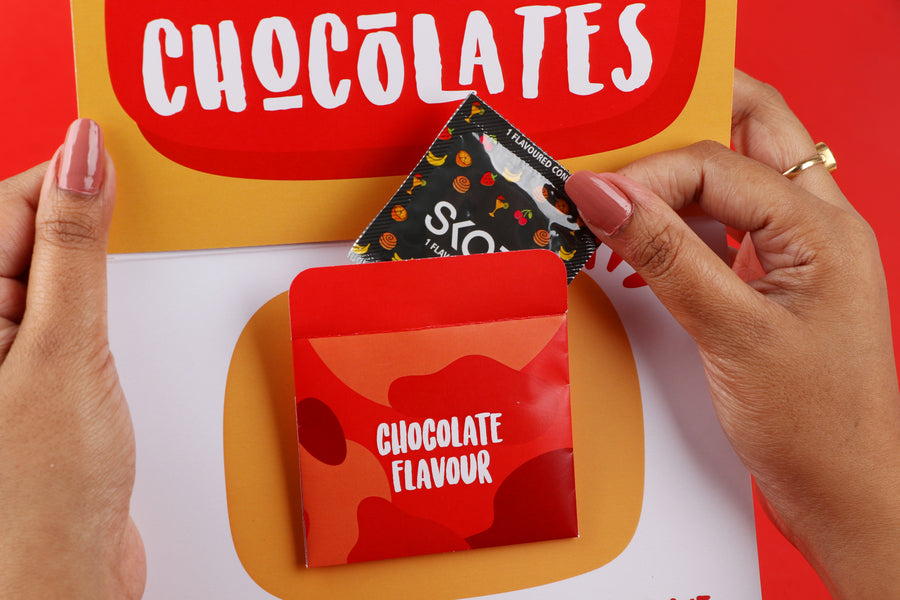 Chocolate Condom Card