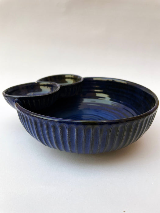 Ceramic Double Dip Serving Bowl