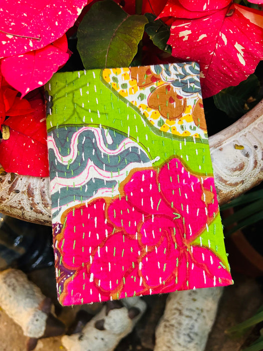 FLORA HANDLOOM FABRIC JOURNAL (hardbound)