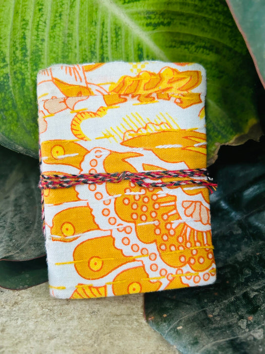 SAFFRON FABRIC POCKET DIARY