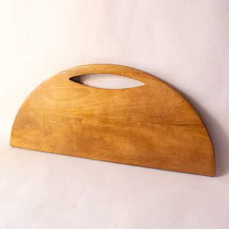 Wooden Semi-Ellipse Platter