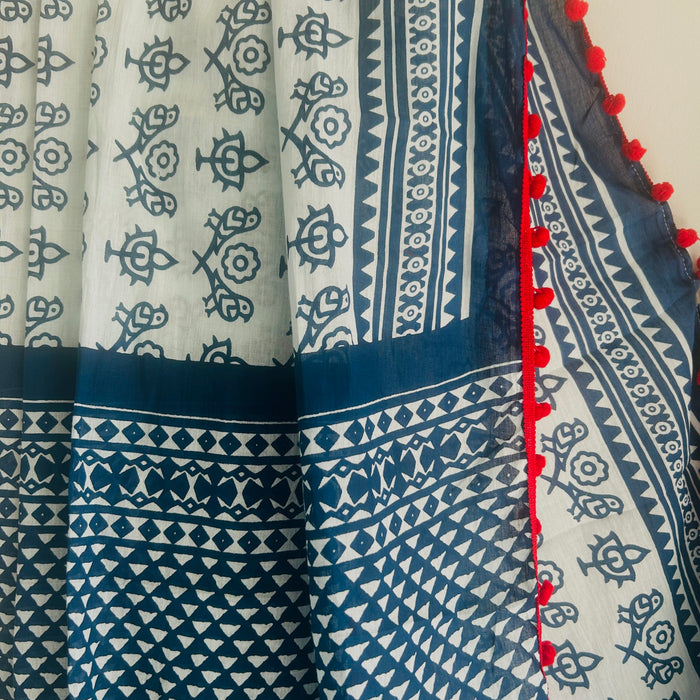 CHIRAI MULMUL COTTON SAREE