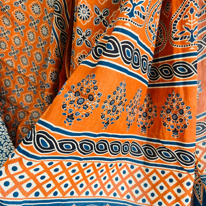 NARANGI MULMUL COTTON MULMUL SAREE