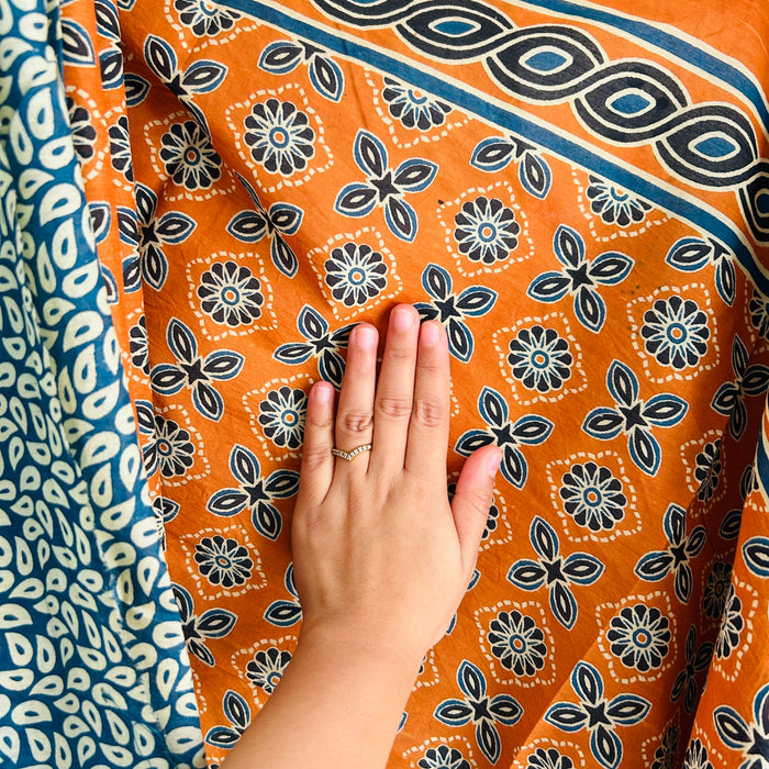 NARANGI MULMUL COTTON MULMUL SAREE