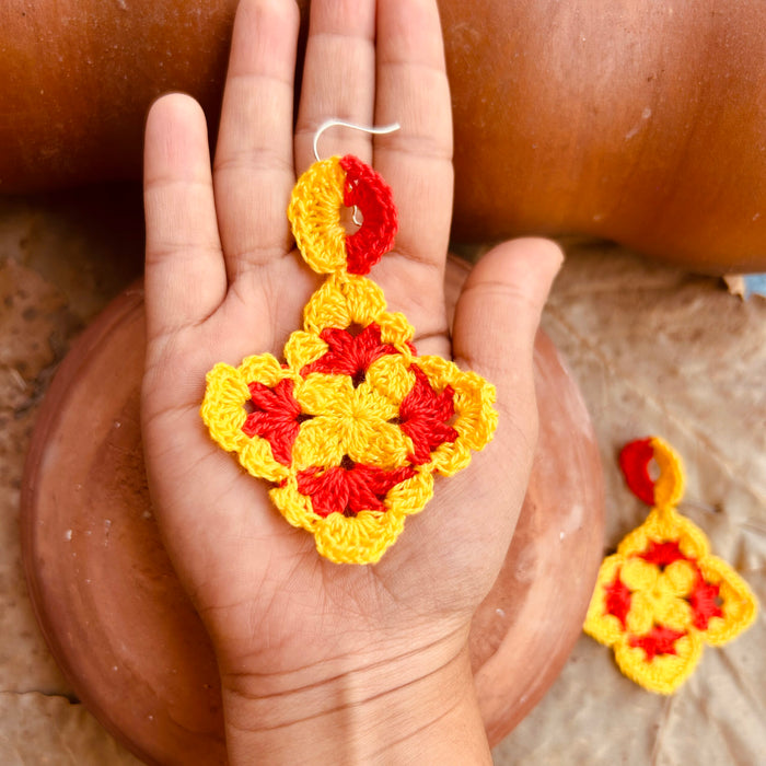 SURAJMUKHI CROCHET EARRING