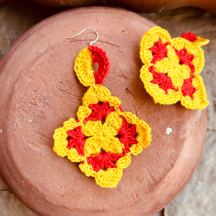 SURAJMUKHI CROCHET EARRING