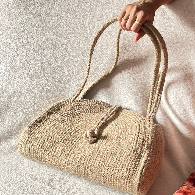 Saanjh Jute Woven Tote Bag | Designer